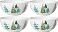 Lenox 880067 Balsam Lane 4-Piece All-Purpose Bowl Set Christmas Drinkware Holiday Hosting
