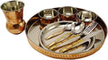 Indian Traditional Kitchenware Serving Set Antique Copper-Steel Dinnerware Set
