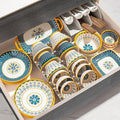 Stylish Yet Affordable dinnerware Set Microwave/Oven/Dishwasher Safe for Both Formal and Casual OccasionsGift (24 Pieces)