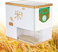 Household Rice Milling Peeling Machine Electric Paddy Rice Bran Separator 350 W Paddy Huller Sheller Hulling 8-Speed Fine Degree Adjustable Movable Rice Bran Box Alloy Steel Knife