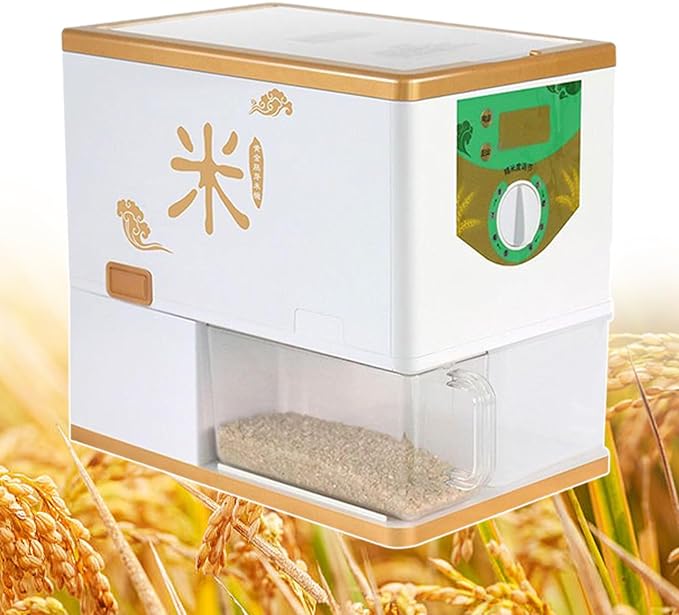 Household Rice Milling Peeling Machine Electric Paddy Rice Bran Separator 350 W Paddy Huller Sheller Hulling 8-Speed Fine Degree Adjustable Movable Rice Bran Box Alloy Steel Knife