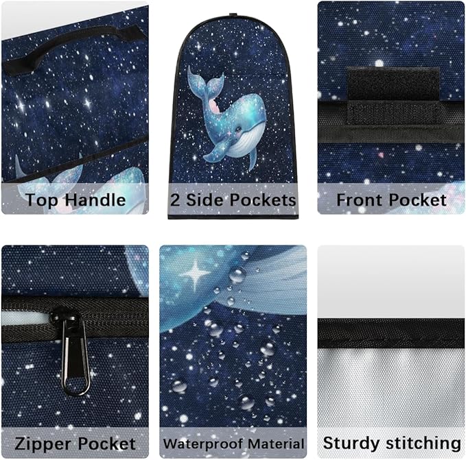 cfpolar Kitchen Aid Mixer Cover Compatible with 6-8 Quarts Animal Whale Starry Sky Stand Mixer Cover Kitchen Aid Mixers Accessories Appliance Organizer Bag Dust Covers with Zipper Pocket