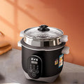 Rice Cooker - Rice Cooker with Steamer Basket Rice Cooker and Steamer-Warm Function (2/3/4/5L) 201 Stainless Steel Liner with Spatula and Measuring Cup for 1-7 People(3L)