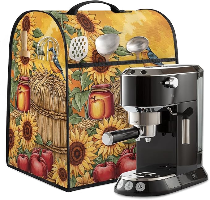 cfpolar Kitchen Aid Mixer Cover Compatible with 6-8 Quarts Sunflower Apples Bird Fall Stand Mixer Cover Kitchen Aid Mixers Accessories Appliance Organizer Bag Dust Covers with Zipper Pocket