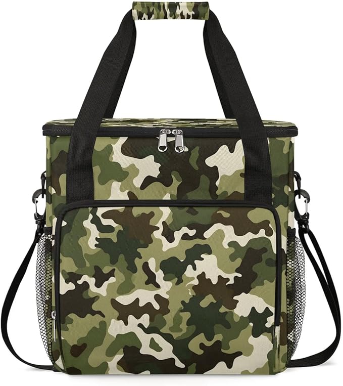 Camo Green Coffee Maker Travel Bag for K-Mini or K-Mini Plus Single Serve Coffee Brewer Portable Storage Tote Case for Tarvel