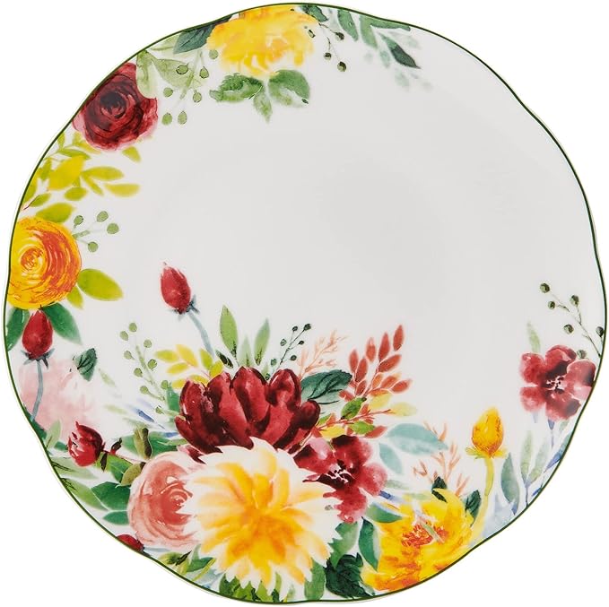Mikasa Clara Bone China Lightweight Chip Resistant 16 Piece Dinnerware Set Service For 4