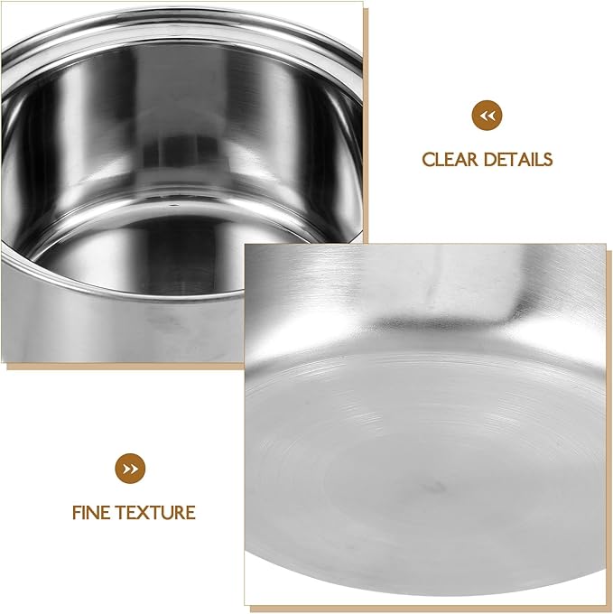 Small Hot Pot Liner Stainless Steel Rice Cooker Nonstick Stew Pot Rice Maker Pan Rice Cooking Pan Rice Inner Tank Fondue Pot Soup Pot Liner for Stove Top Individual Pasta Portable