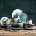 Elegant Dinnerware Set Dinner Plates Bowls Set Retro Style Dinnerware Sets Art Style Plate And Bowl Sets Japanese Ceramic Dishware Sets Kitchen Plate Set For 4 5 6 P17Pcs