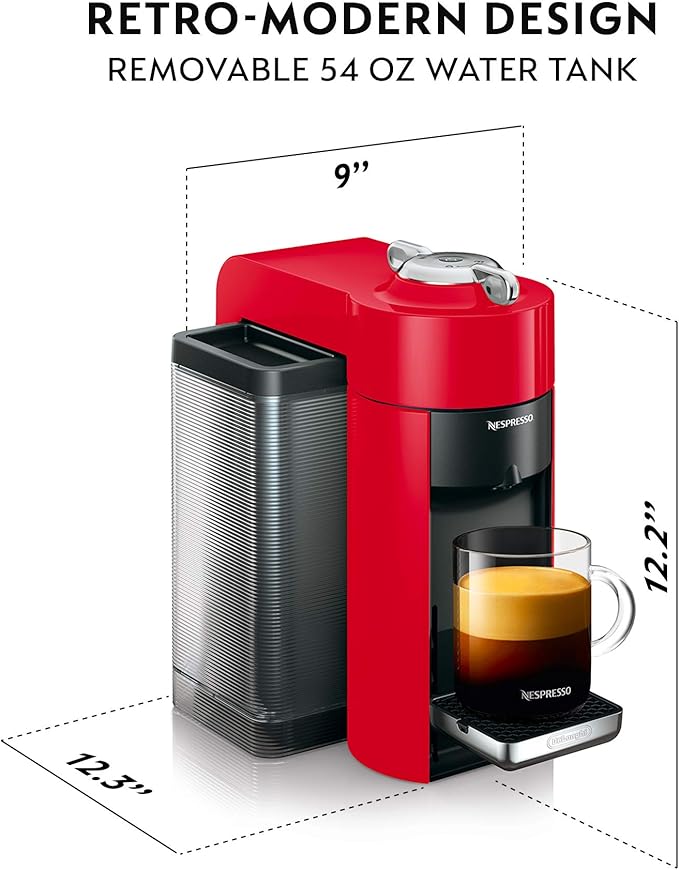 Nespresso Vertuo Coffee and Espresso Machine Bundle by De'Longhi Aeroccino Milk Frother