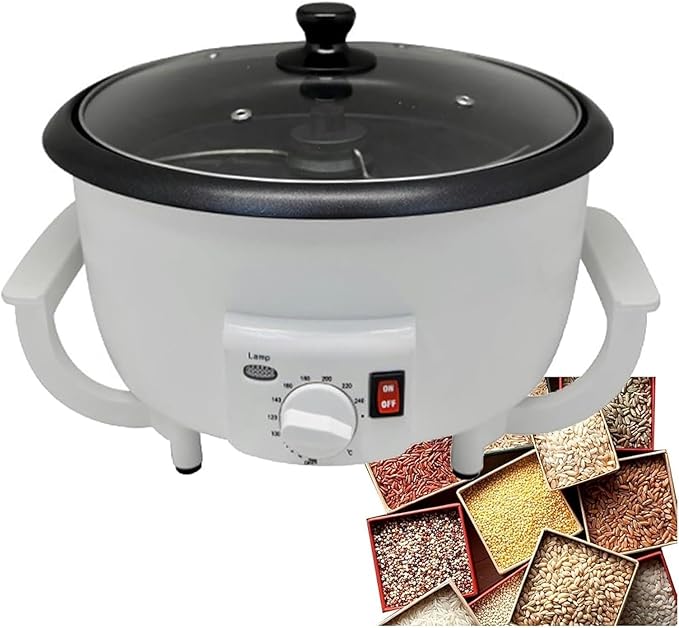 Coffee Bean Roaster Coffee Roaster Machine Electric Coffee Maker - with Temperature Adjustable Even Heat Baking Coffee Beans Tea Sesame