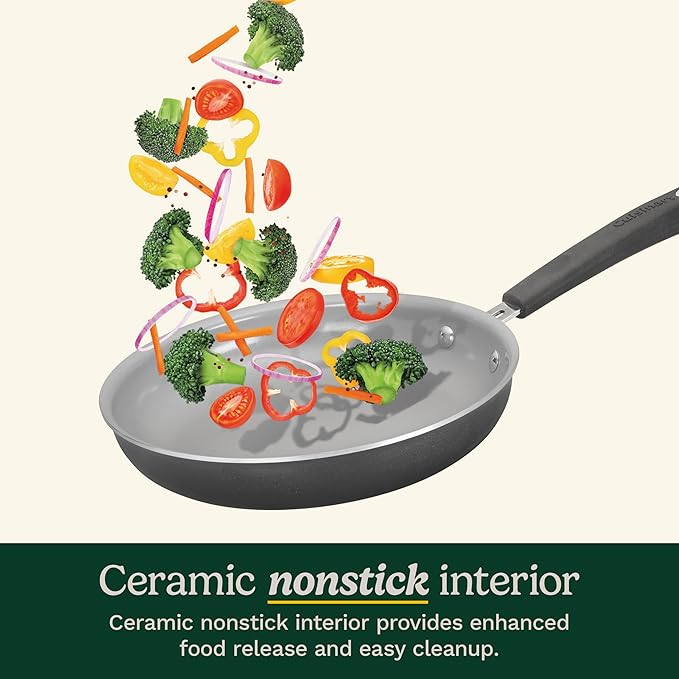 Cuisinart 11-Piece Nonstick Cookware Set Ceramica XT Black 54C-11BK