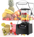 Professional Smoothie Blender 2200W Commercial Soundproof Quiet blender with Soundproof Shield for Crushing Ice MilkShakes Puree Self-Cleaning110V