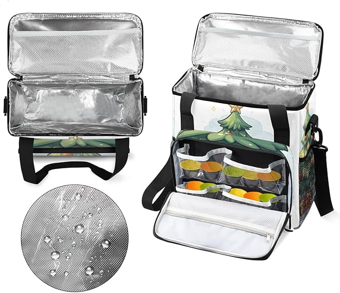 Magic Tree Coffee Maker Carrying Bag Christmas Gift Travel Storage Bag Compatible with K-Mini or K-Mini Plus Single Serve Coffee Brewer Carrying Case with Multiple Pockets &amp Shoulder Strap