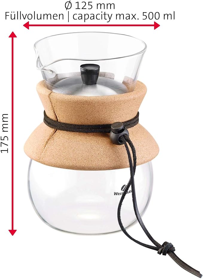 Westmark 24592260 Brasilia Coffee maker with filter and lid 18/8 stainless steel