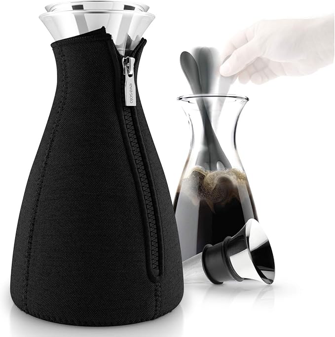 Eva Solo Cafe Solo Coffee Maker with Woven Cover 1 Liter Black Standard