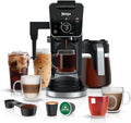 Ninja Drip Coffee Maker With K Cup Combo DualBrew Pro Specialty Coffee System Coffee Machine Compatible with K-Cup Pods 12 Cup Single Serve Coffee Makers with Paper Filter CFP301