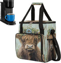 Alpine Cow Flower Coffee Maker Carring Bag Travel Carrying Storage Tote Bag Compatible with Keurig K-Mini or K-Mini Plus Portable Single Serve Coffee Brewer Case with Pockets for K-cup Pods