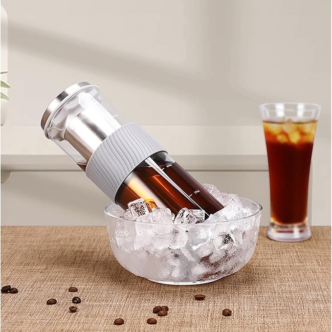 1000ML Drip Coffee Maker Drinkware Water Bottle Reusable Glass Filter Tools Espresso Coffee Dripper Pot Ice Cold Brew Coffee Machine