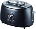 Brentwood Appliances Ts-270bk Cool-touch 2-slice Retro Toaster With Extra-wide Slots (black) One Size