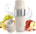 MEGAWISE 12oz Portable Personal Blender Rechargeable Smoothie Maker with Type-C One-Touch Operation for Shakes Protein Drinks &amp Fruit Blending BPA-Free