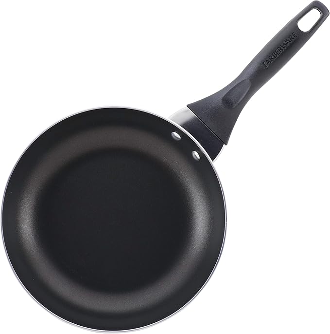 Farberware Dishwasher Safe Nonstick Cookware Pots and Pans Set 15 Piece Pewter