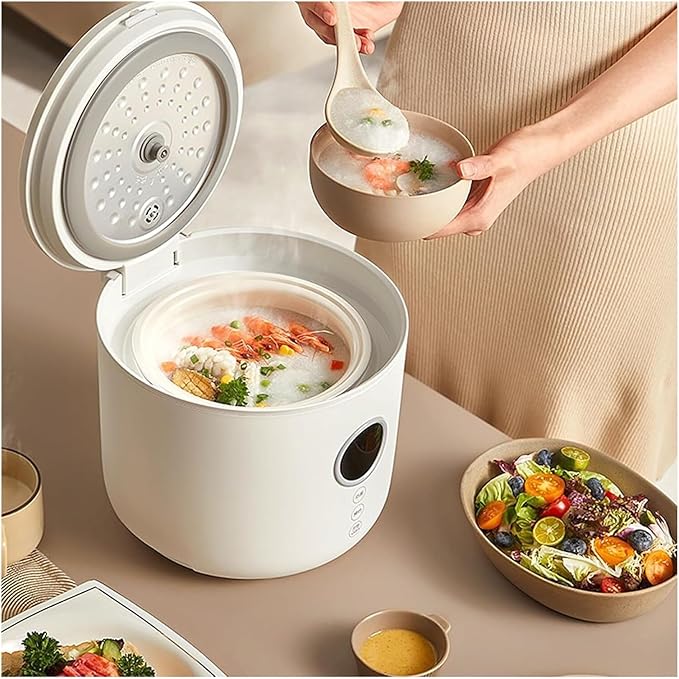 Mini Rice Cooker Commercial Rice Cooker 2L Smart Multifunctional Rice Cooker Non-Stick Liner For 2-3 People
