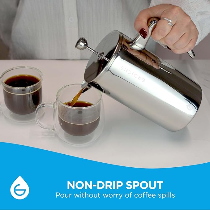 GROSCHE Dublin Stainless Steel Eight Cup French Press 1 EA