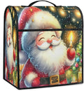 cfpolar Kitchen Aid Mixer Cover Compatible with 6-8 Quarts Xmas Cute Santa Claus Stand Mixer Cover Kitchen Aid Mixers Accessories Appliance Organizer Bag Dust Covers with Zipper Pocket