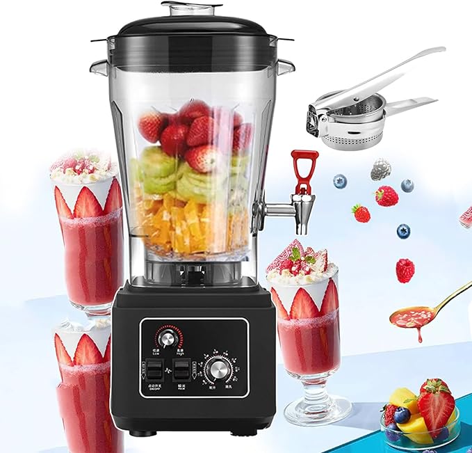 Commercial Standing Mixer | 45000rpm Food Blender And Nut Grinder With Adjustable Speeds | Electric Juice Blender Kitchen Drink Machine | 11l/15l/19l Capacity Powerful Blenders15L