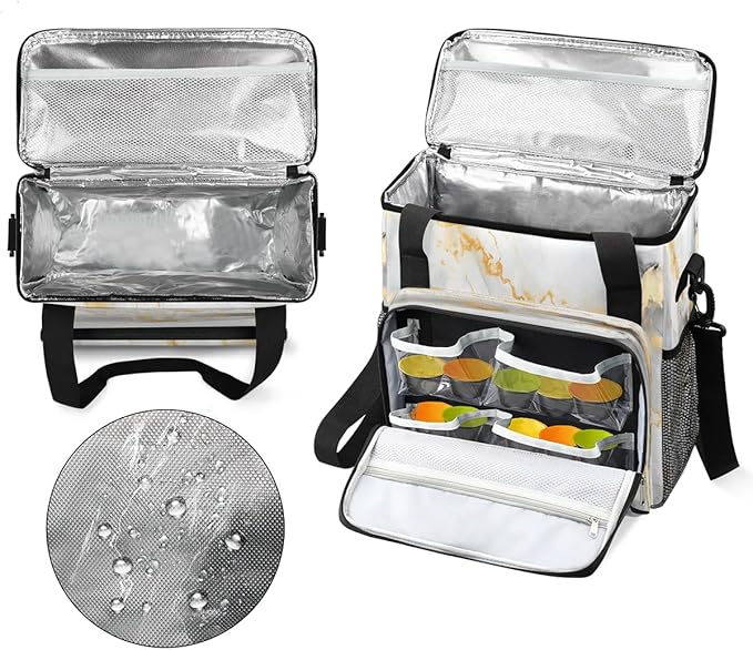 Patterns Classic Marble Coffee Maker Travel Bag for K-Mini or K-Mini Plus Single Serve Coffee Brewer Portable Storage Tote Case for Tarvel