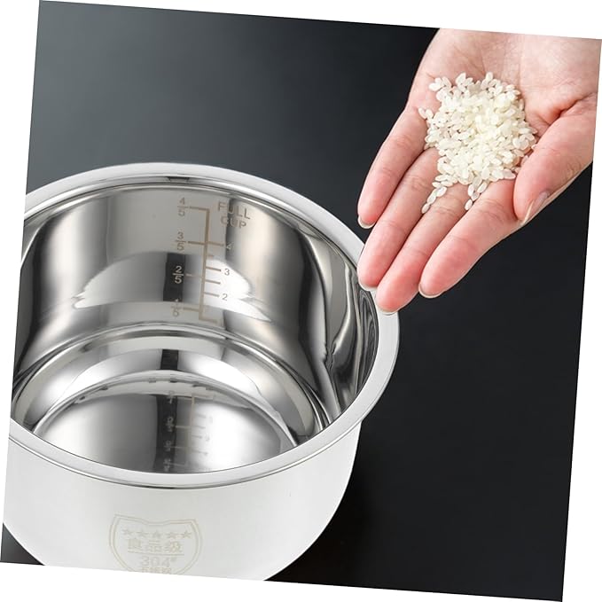 Stainless Inner Pot for Rice Cooker Cooker Liner Replacement Heat Transfer Performance