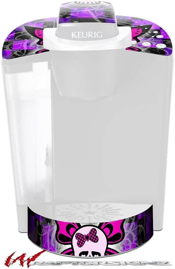 Decal Style Vinyl Skin compatible with Keurig K40 Elite Coffee Makers Butterfly Skull (COFFEE MAKER NOT INCLUDED)