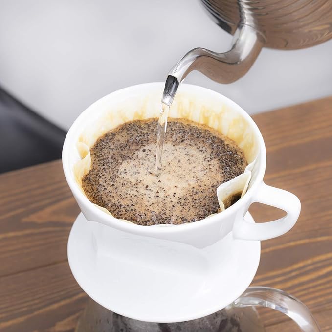 Carita HASAMI &amp Kalita HA102#02010 Coffee Dripper Porcelain Hasami Ware for 2-4 People