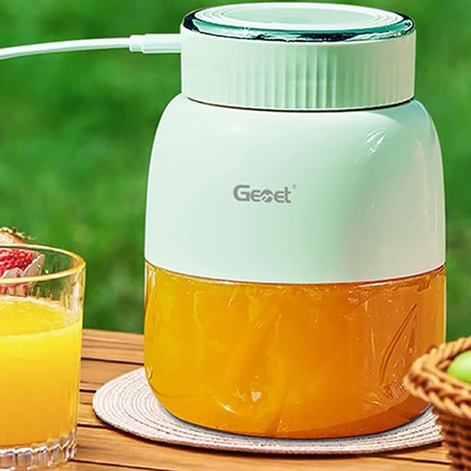 Small Portable Juicer Blenders with 20 USB Rechargeable Travel Fruit Maker for Home Office Kitchen Use