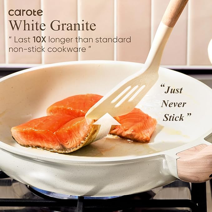 CAROTE 14 Pcs Pots and Pans Set NonstickCookware Set Kitchen Cooking Set with Utensil and Pan Protectors