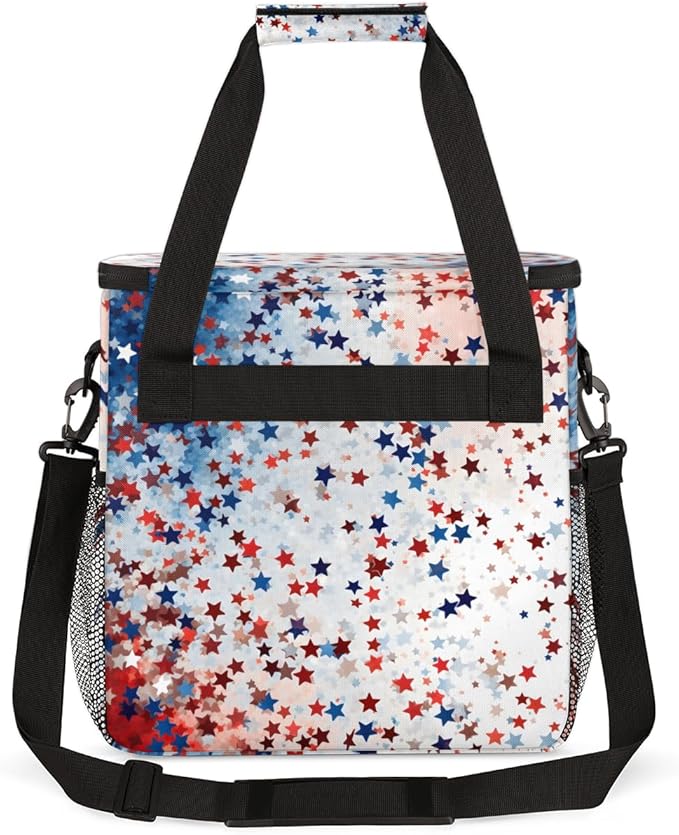 Blue Star Coffee Maker Carrying Bag Red Star Portable Travel Storage Tote Bag Compatible with K-Mini or K-Mini Plus Single Serve Coffee Brewer Carrying Case with Multiple Pockets &amp Shoulder Stra