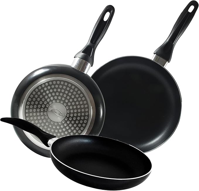 San Ignacio Kitchen Battery 8 Pieces Set of Pans and Cookware 5 cuerpos + 3 sartenes Dark