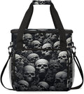 Skull Skeleton Coffee Maker Carrying Bag Portable Travel Storage Tote Bag Compatible with K-Mini or K-Mini Plus Single Serve Coffee Brewer Carrying Case with Multiple Pockets &amp Shoulder Strap