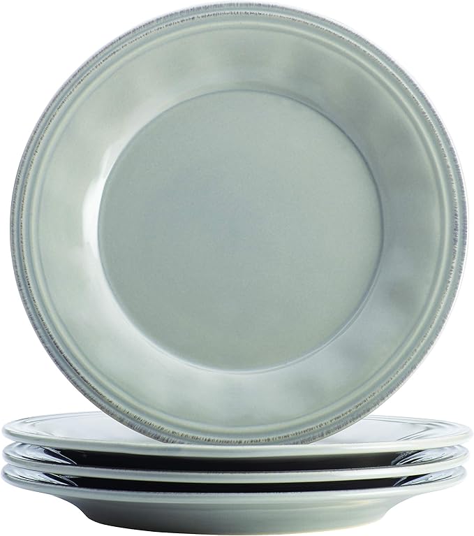 Rachael Ray Cucina Dinnerware 16-Piece Stoneware Dinnerware Set Sea -Salt Grey