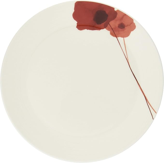 Narumi 52214-5919 Spring Field Plate Diameter 7.9 inches (20 cm) Red Anemone Cute Microwave Safe Dishwasher Safe Made in Japan