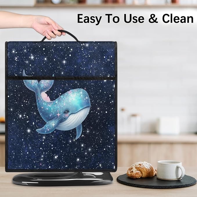 cfpolar Kitchen Aid Mixer Cover Compatible with 6-8 Quarts Animal Whale Starry Sky Stand Mixer Cover Kitchen Aid Mixers Accessories Appliance Organizer Bag Dust Covers with Zipper Pocket