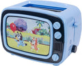 Uncanny Brands Bluey Retro TV Toaster with Light Up Frame Two Slice Model with Bluey Toast Design Themed Kitchen Appliance