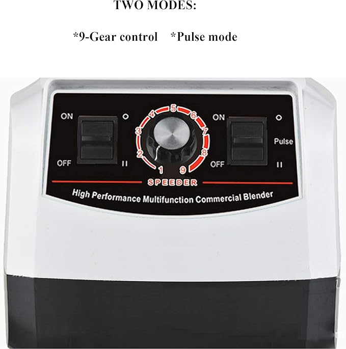 Huanyu Professional Countertop Blender 100 oz Variable Speed &amp Pulse Feature for Fruit Smoothie Ice Soy Milk Hot Soups Frozen Desserts Crush Mix Home Commercial 2200W G5500 (110V US Plug White)