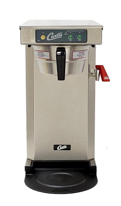 Wilbur Curtis G3 Low Profile Airpot Brewer 2.5L Airpot/Pourpot Single Low Profile Coffee Brewer Stainless Steel Finish - Commercial Airpot Coffee Brewer - TLP12A19 (Each)