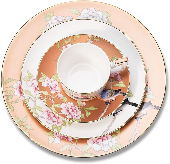 24-piece dishes set for 6 bone china dinnerware set porcelain dinnerware set hotel family gathering banquet wedding Gift for maternal grandmother (set for 6)