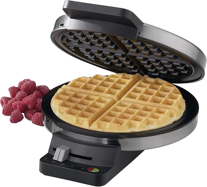 Cuisinart 2-Slice Toaster Oven and Round Classic Stainless Steel Waffle Maker Bundle