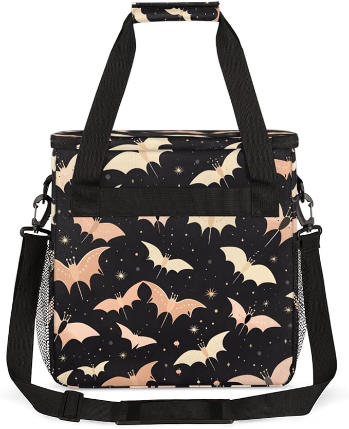 Magical Bat Coffee Maker Carrying Bag Mystical Bat Travel Storage Bag Compatible with K-Mini or K-Mini Plus Single Serve Coffee Brewer Carrying Case with Multiple Pockets &amp Shoulder Strap
