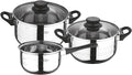 San Ignacio 5 Pieces Cookware Set Stainless Steel Silver 30 x 30 x 30 cm