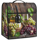 Kitchen Aid Mixer Cover Fruit Grapes Wine Leaves Stand Mixer Cover Compatible with 6-8 Quarts Stand Mixers Dust Covers with Zipper Pocket Foldable Washable Kitchen Aid Organizer Bag