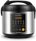 COMFEE' Rice Cooker 4 Cups Uncooked 8 Cups Cooked Slow Cooker 2 Qt Small Multicooker with 10 Presets Steamer &amp Grain Cooker Non-Stick Inner Pot